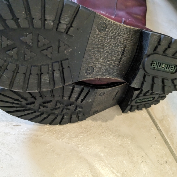 Burgundy/wine red leather knee high boots by remonte Remonte size 38 - Picture 4 of 5